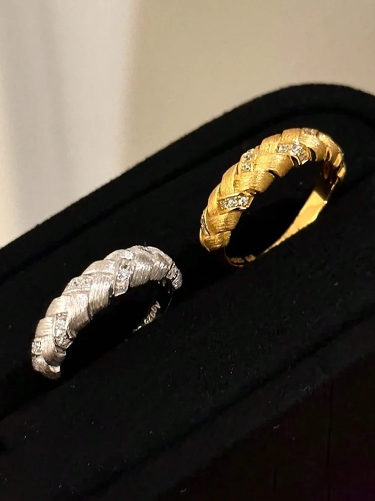 Eleganter Vintage-Zirkonring aus 925er Sterlingsilber für Damen, Verlobung, Hochzeit, Jahrestag, luxuriöser, hochwertiger edler Schmuck – Detail 5