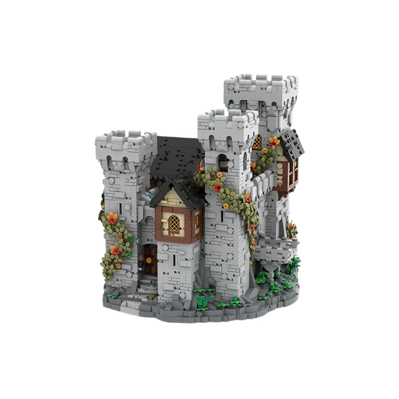 MOC Medieval Ivystone Castle Building Blocks Set Retro Fortress Palace Architecture Model DIY Bricks Toy Gift For Adults Kids