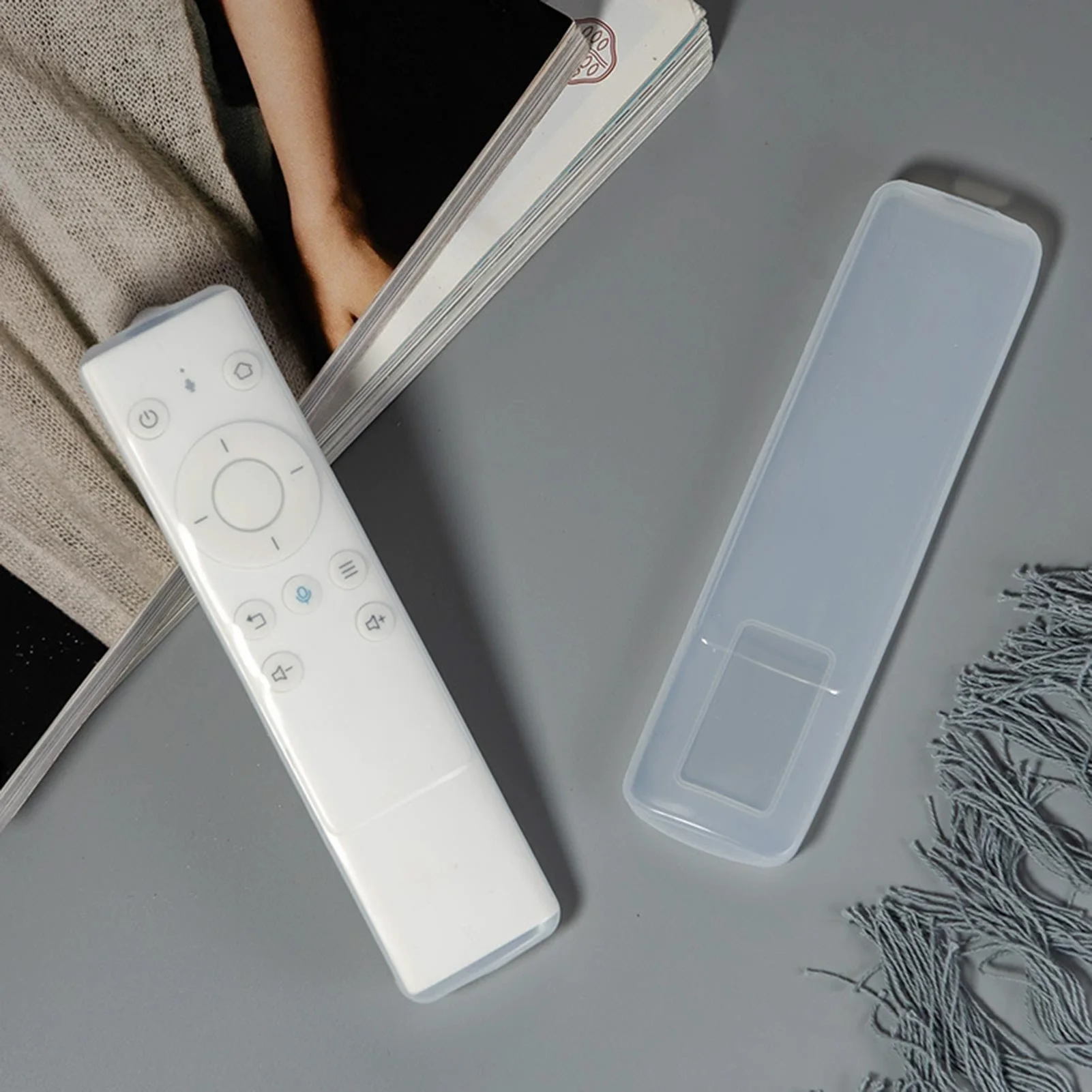 Transparent Silicone Smart TV Remote Cover for Shockproof Dustproof Waterproof Protective Case Universal Fit view 6