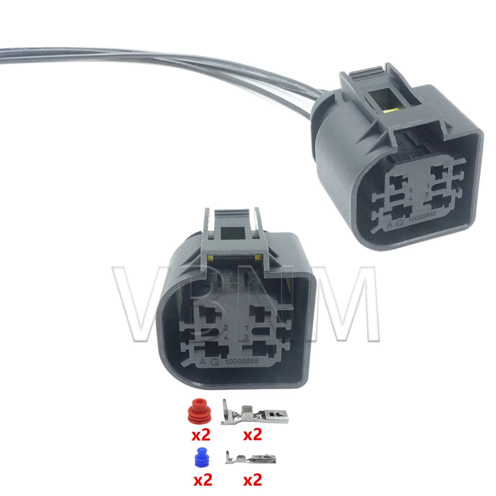 4 Pin 10098866 10098862 AC Assembly Car Wire Cable Waterproof Socket Auto Accessories Composite Connectors For BMW Benz