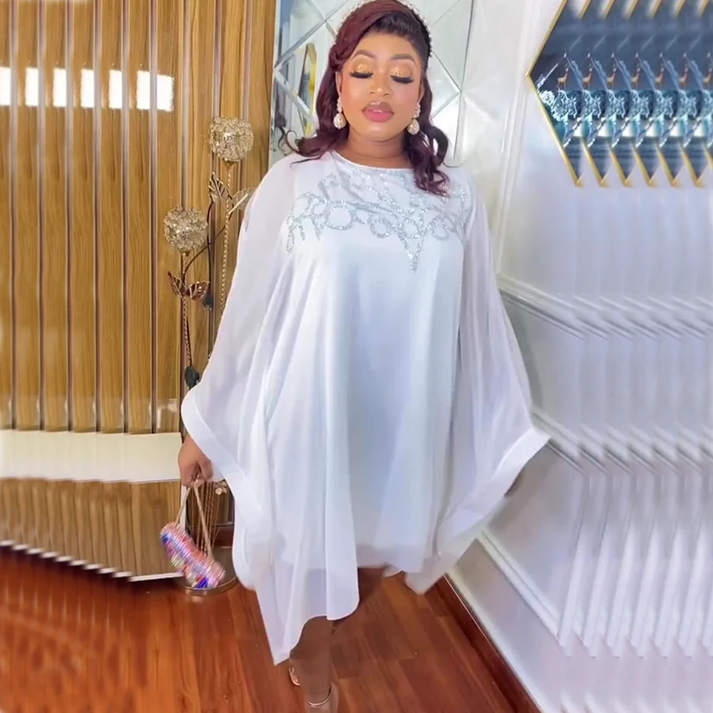 Abiti africani per le donne 2025 Abiti estivi africani Dashiki Ankara Bazin Abito tradizionale Abito lungo caftano musulmano di grandi dimensioni