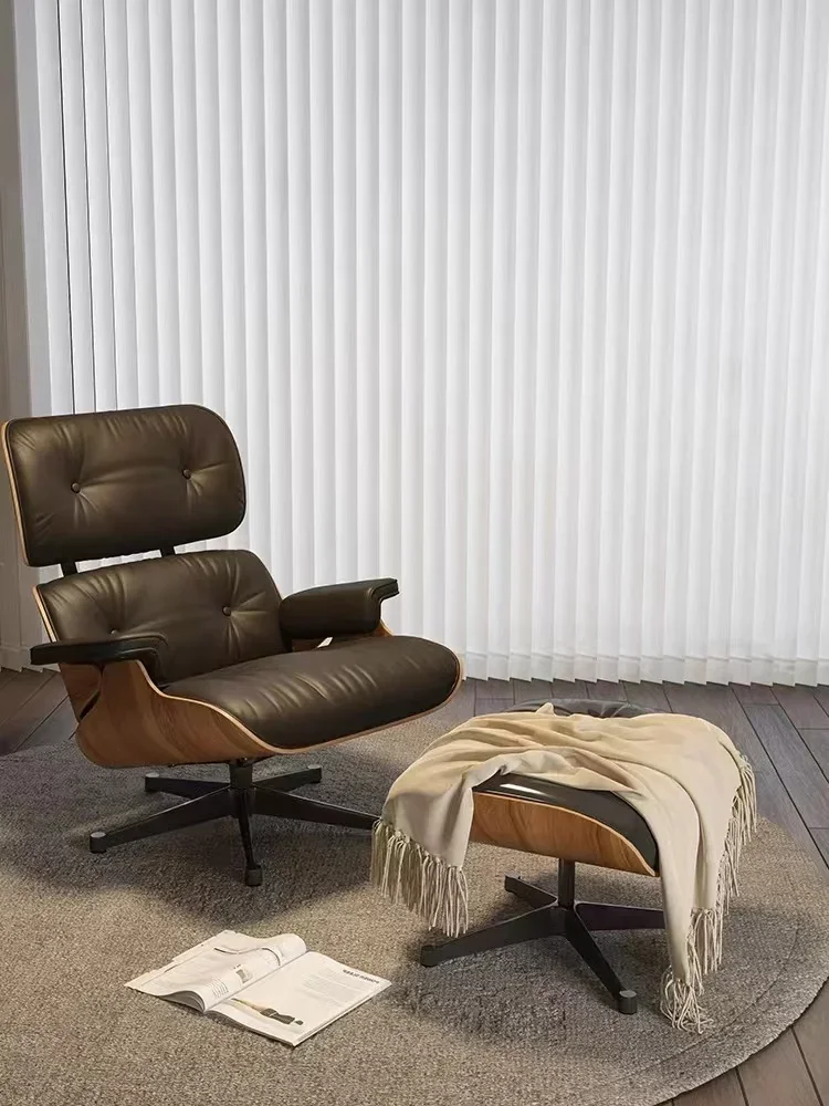 Italian Artist Brand Office Chair,Designer Art Single Sofa Chair, Living Room Leisure Chair, Simple Leather Leisure Chair