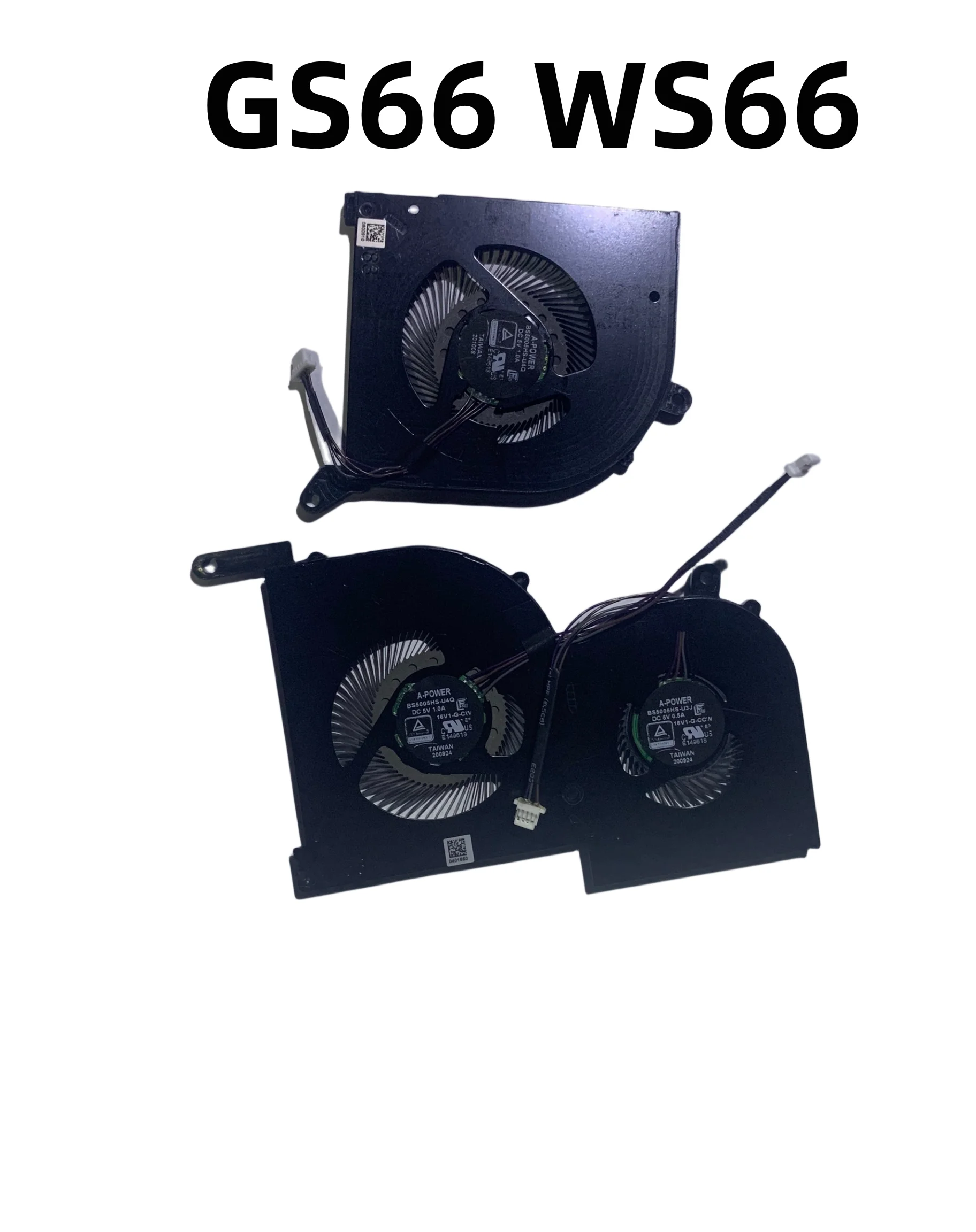 Original CPU Fan GPU Cooling Fan For MSI GS66 WS66 Stealth 10SD 10SE 10SF 10SFS 10SGS MS-16V1 BS5005HS-U4Q BS5005HS-U4J