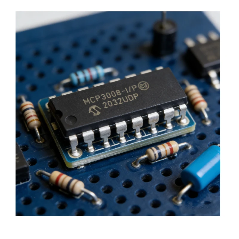 1Piece MCP3008-I/P Mcp3008 8-Channel 10-Bit ADC with SPI Interface for Raspberry Pi