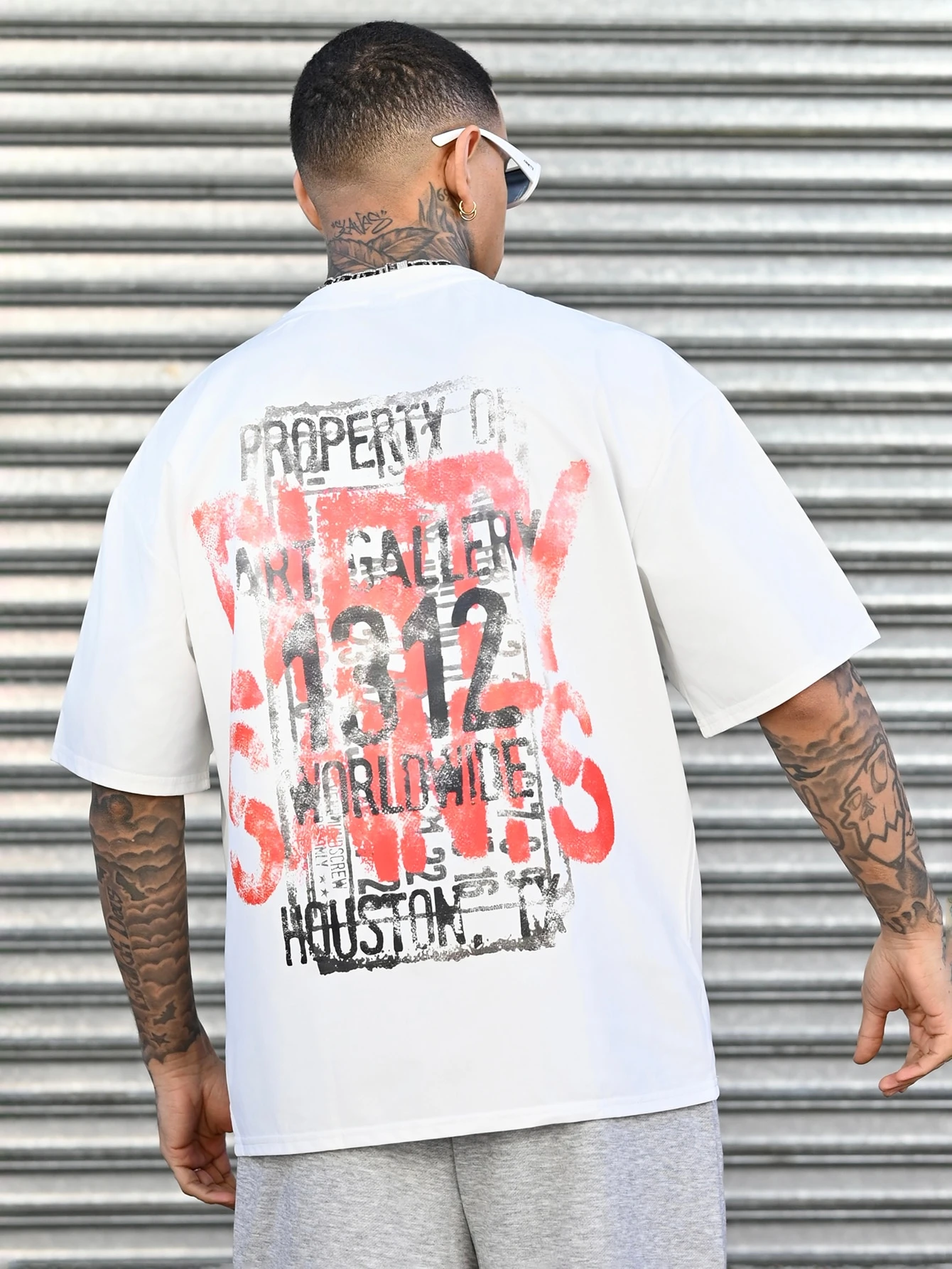 2026 Vintage Mugshot ID Card Print T Shirt Men Oversized Distressed Streetwear Short Sleeve Tee