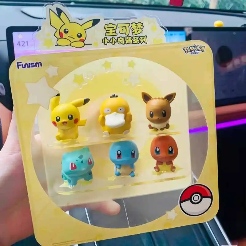 Hot Authentic Funismo Pokemon Blind Box Palmsize Wonders Series1 2 3 Simpatici ornamenti per il desktop Figurine da collezione in PVC Modello giocattolo