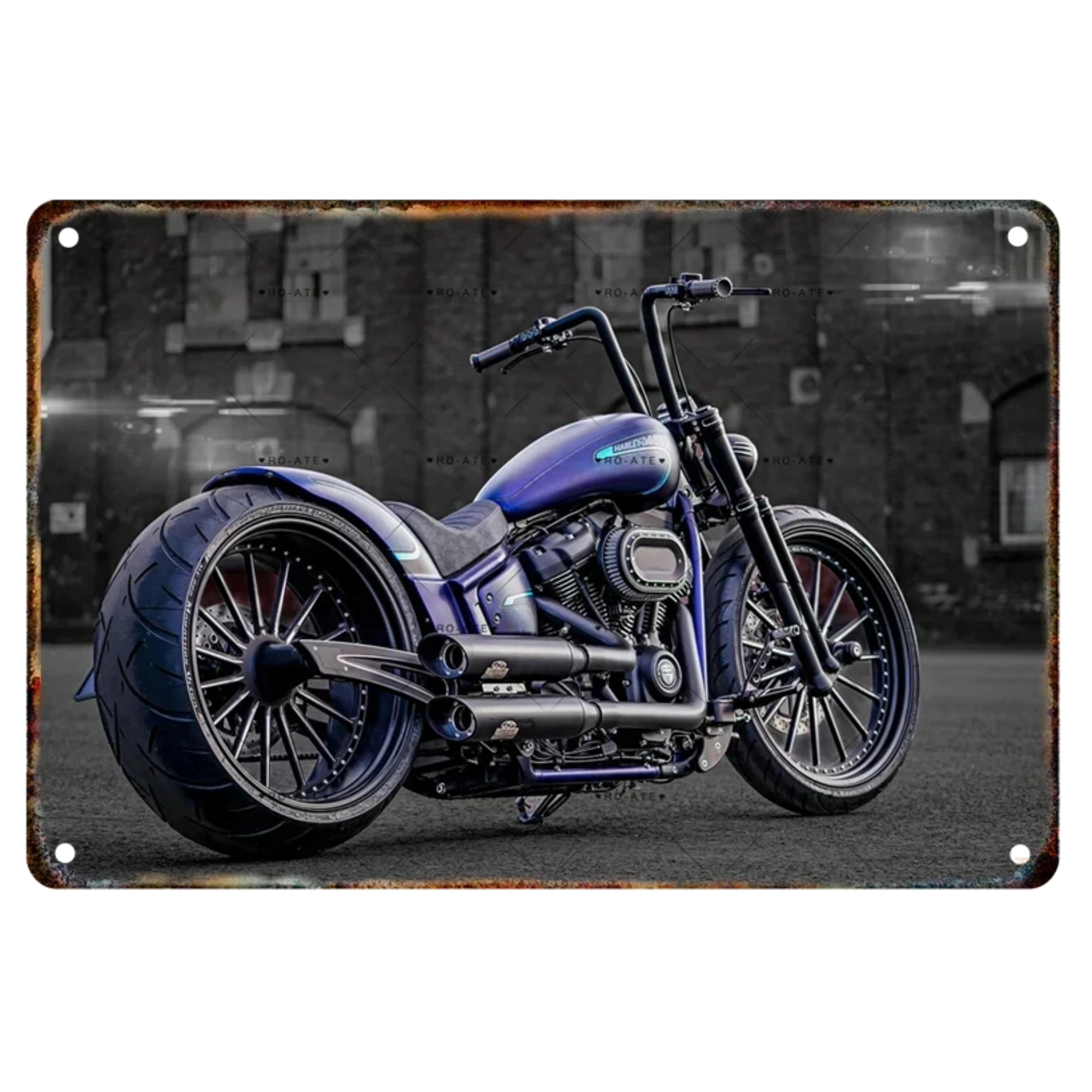 Modern Classic Motorcycle Metal Signage Tin Painting Vintage Poster Mural Home Living Room Garage Club Wall Art Decorative Gifts view 5