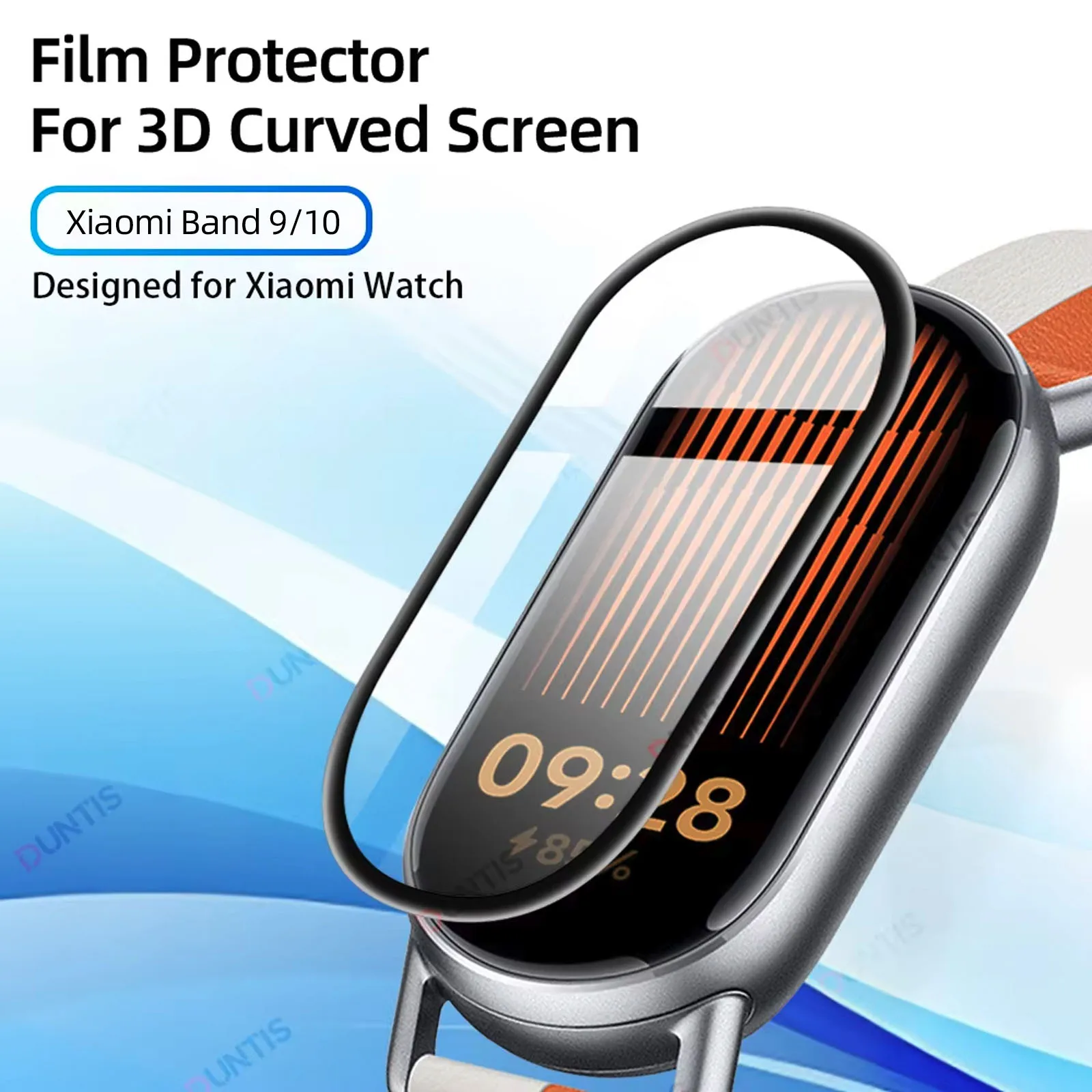 Screen Protector for Xiaomi Mi Band 9 10 3D Curved Protector Ultra-HD Full Coverage Anti-scratch Film Accessories (Not Glass)