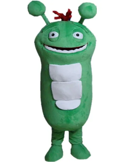 green caterpillar mascot costume custom fancy costume anime cosplay kits mascotte fancy dress carnival G0012