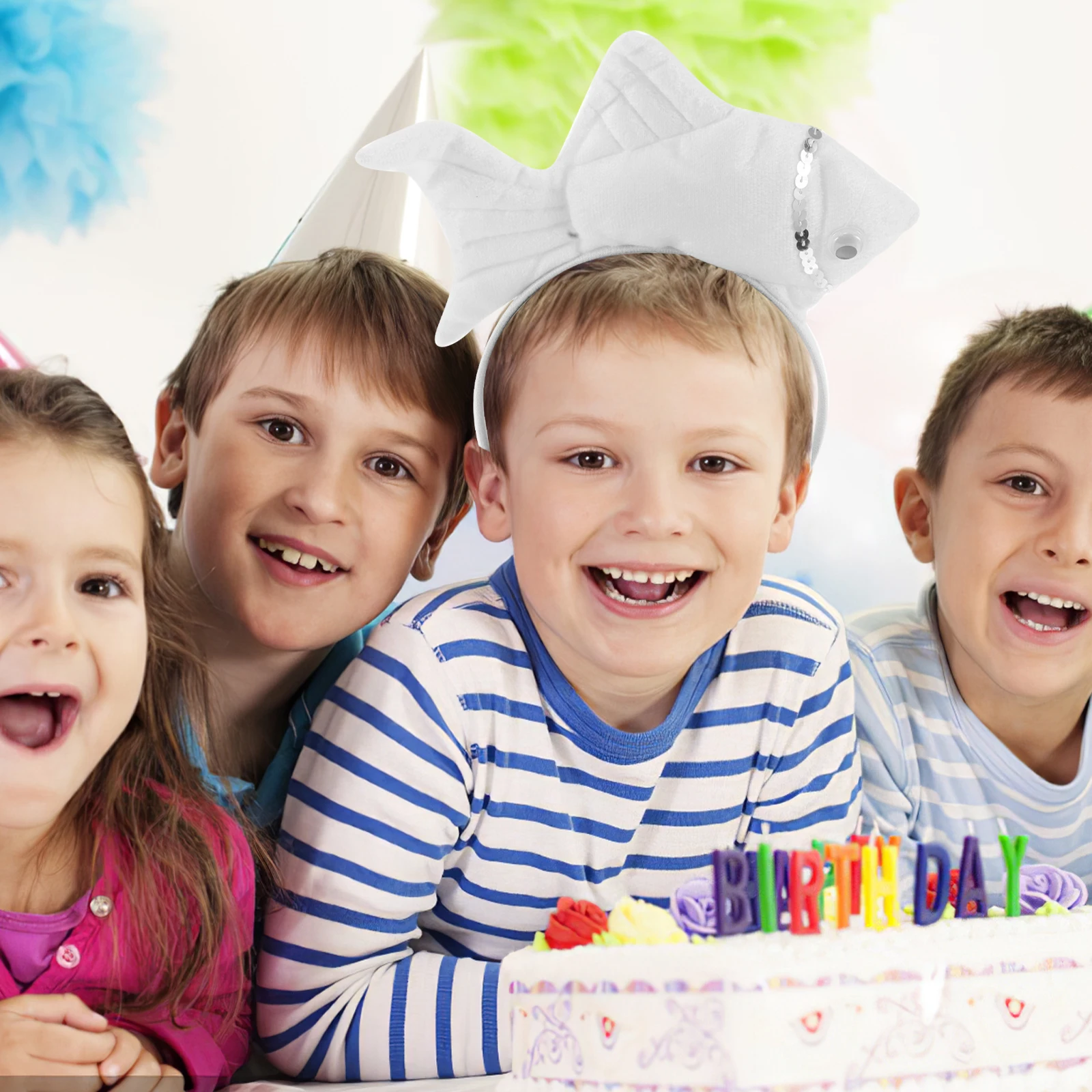 

Cute Fish Shaped Headband For Kids Ocean Party Hair Clasp Lightweight Comfortable Cartoon Animal Costume Cosplay Festival