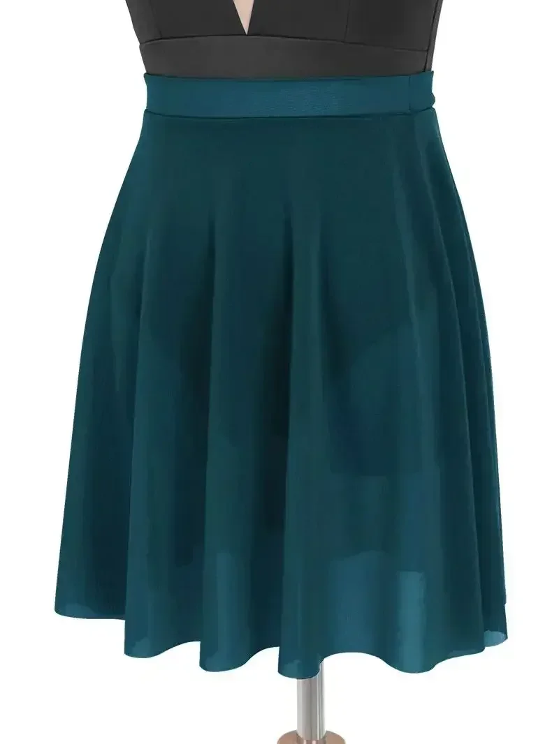 발레 스커트 여성 성인 메쉬 랩 스커트 발레 튜튜 스케이트 스커트 신축성 발레리나 스커트 체조 훈련 댄스웨어 5가지 색상