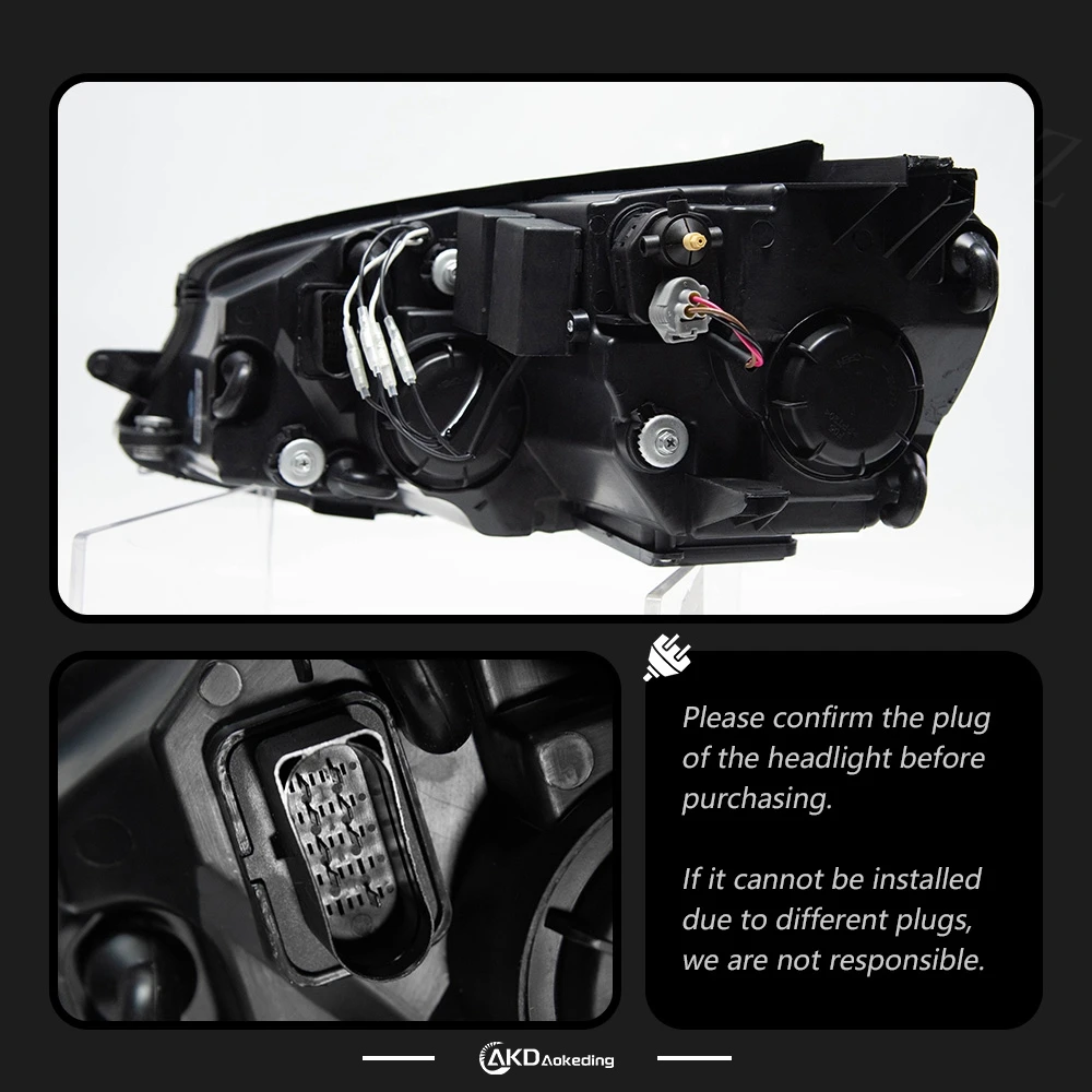Vw Golf 7 mk7 2013-2017用のヘッドライト,交換用バッテリー,レンズ Vw Golf 7 mk7 2013-2017用のヘッドライト,交換用バッテリー,レンズ