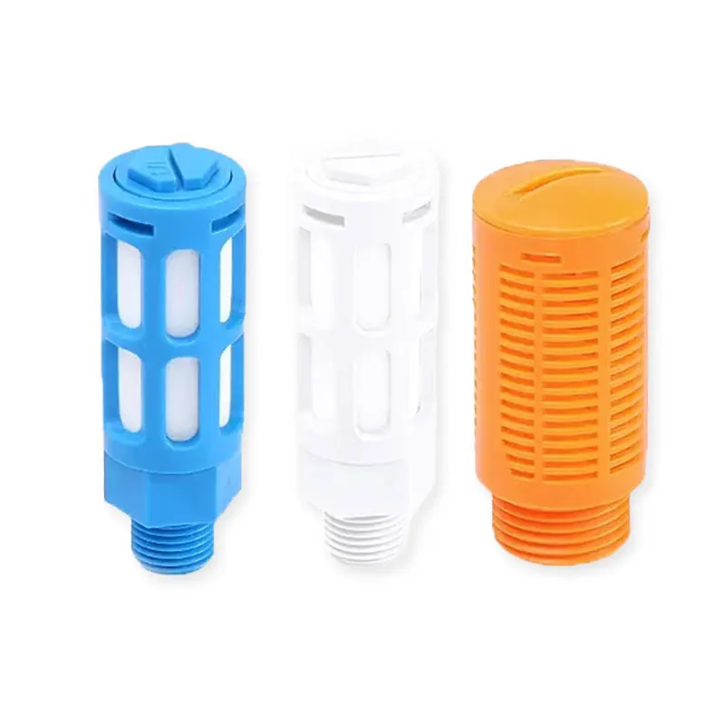 Pneumatic Air Plastic Exhaust Muffler PSL PSU for 1/8 1/4 3/8 1/2 Male Thread, Noise Absorbing Filter  for Misting Pump