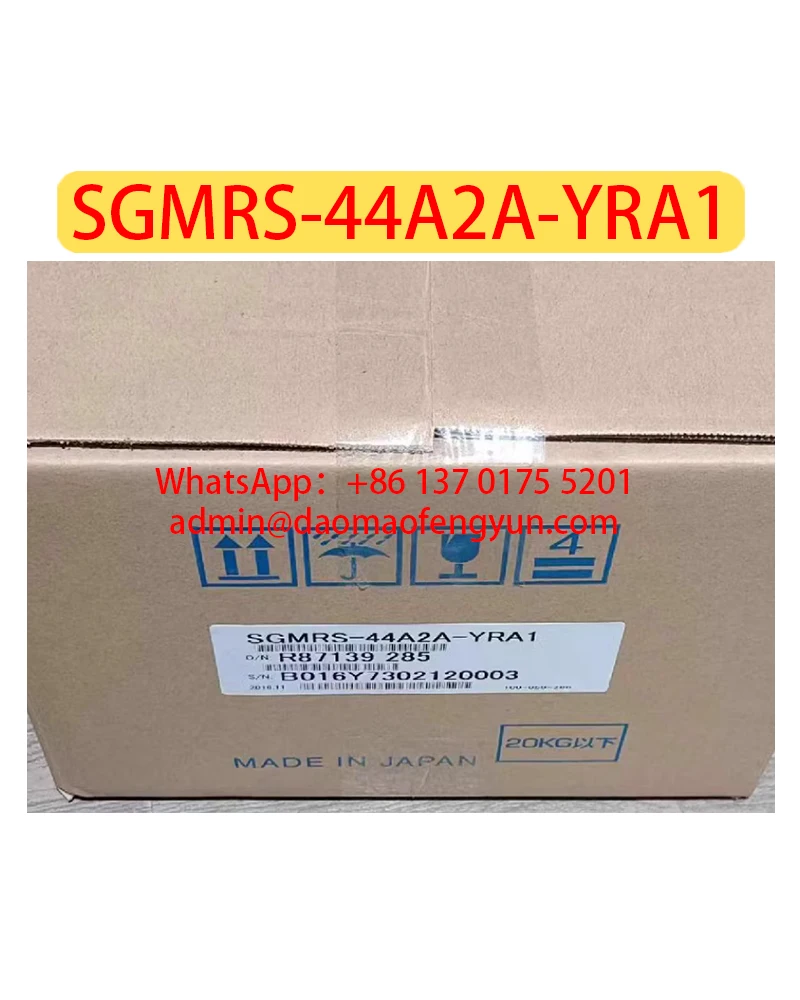 

SGMRS-44A2A-YRA1 Совершенно новый серводвигатель SGMRS 44A2A YRA1, быстрая доставка
