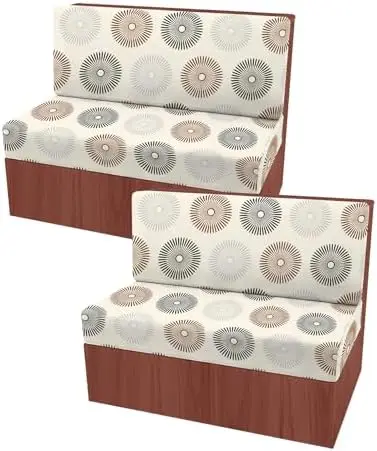 

FUANGUI RV Dinette Cushion Covers - Stretchable, Washable Sofa Protectors for Camper Booth Seats (C35, 2 Bench + 2 Backrest)