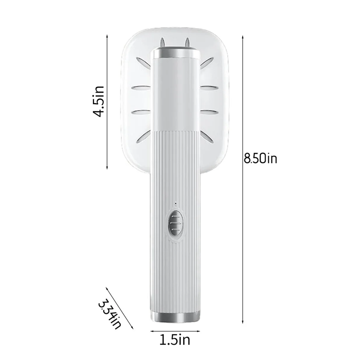 Plancha de vapor portátil de viaje para ropa, miniplancha de vapor giratoria de 180 °, color blanco