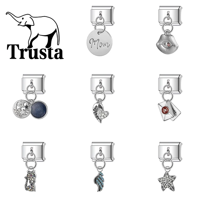 Trusta-2025-New-Flag-Envelope-Star-Charms-Links-Beads-Fit-9mm-Stainless-Steel-Bracelet-DIY-Jewelry-Wholesale-N509