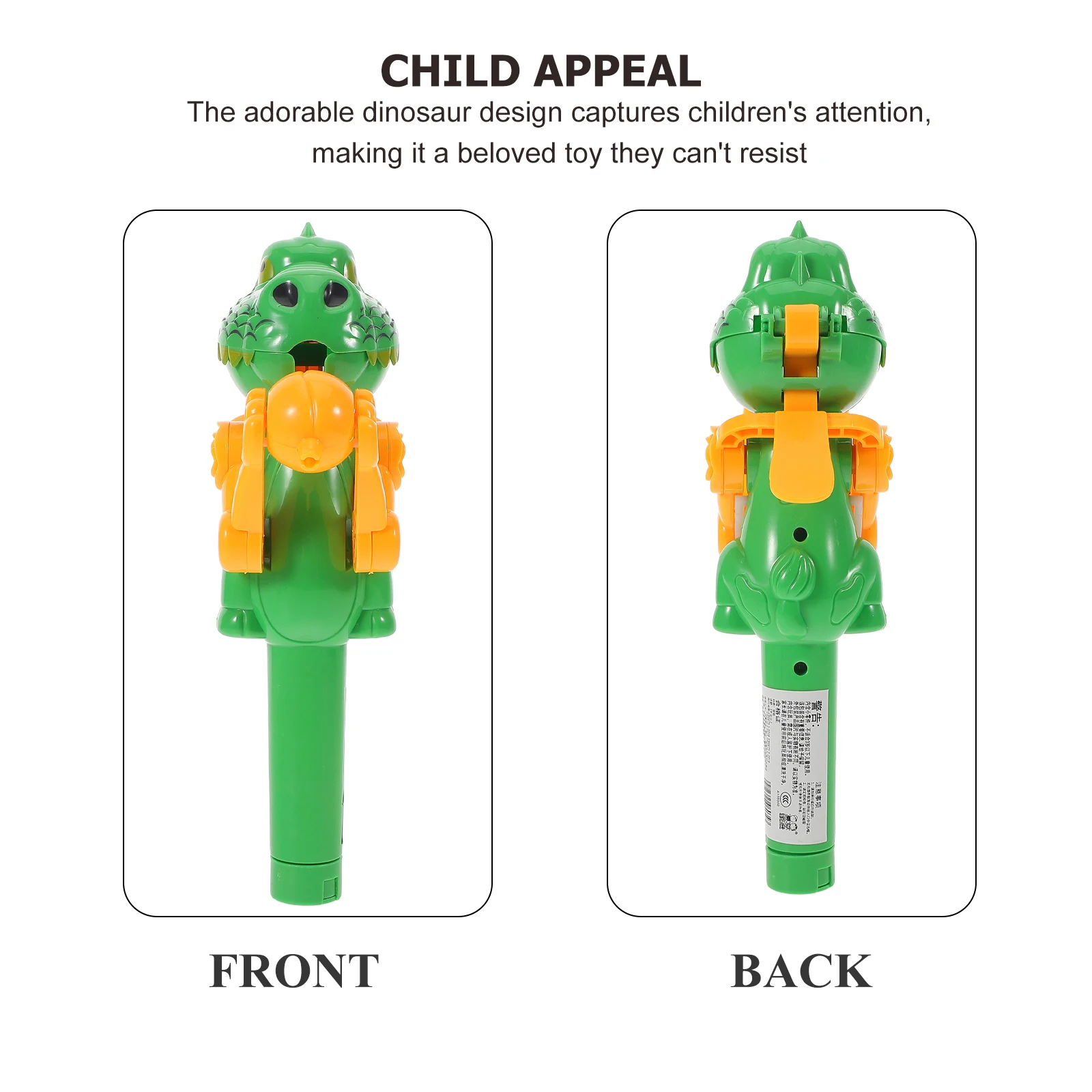 Dinosaur Candy Storage Toy Children s Fruit Flavored Sweet Dispenser Robot Lollipop Holder Halloween Treats Novelty Gag Gift