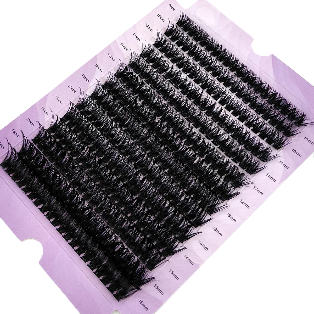 AMSDCN 100D Cluster Eyelash Extension 9-16mm Natural Thick Style Individual Eyelashes Handmade Eyelash Bundles Mink Lash