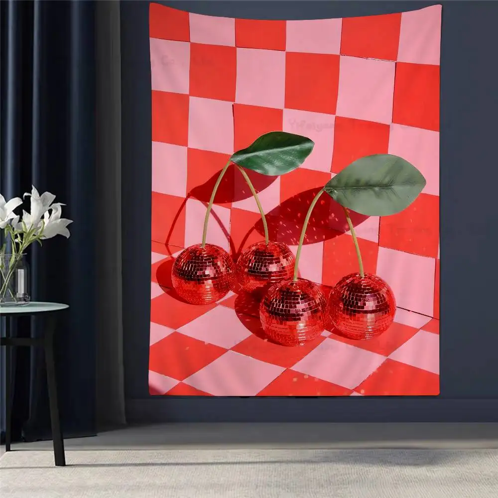 

Disco Ball Cartoon Tapestry Art Science Fiction Room Home Decor Art Home Decor