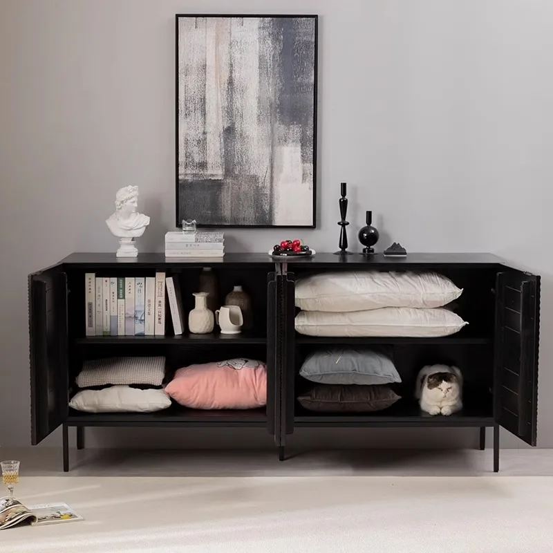 Dining side cabinet, simple industrial style, living room porch cabinet, bedroom locker 3