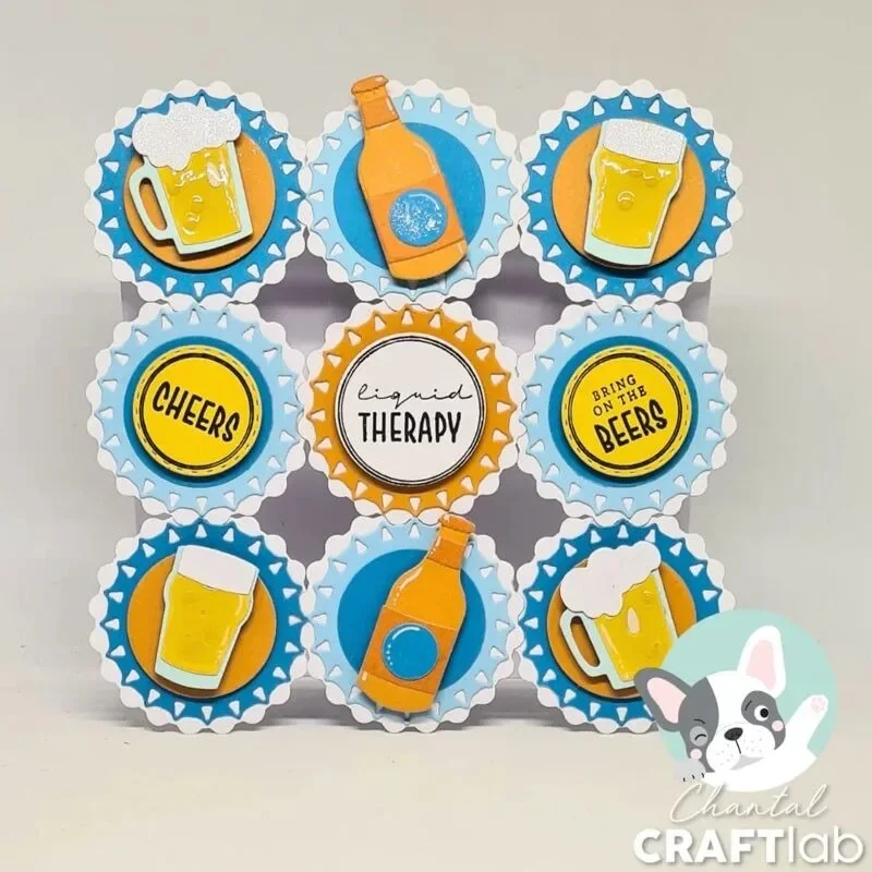 Bumper Car Bottle Hanger Winter Cutting Dies Scrapbook Diary Decoration Stencil Embossing Template DIY Greeting Card Handmade view 3