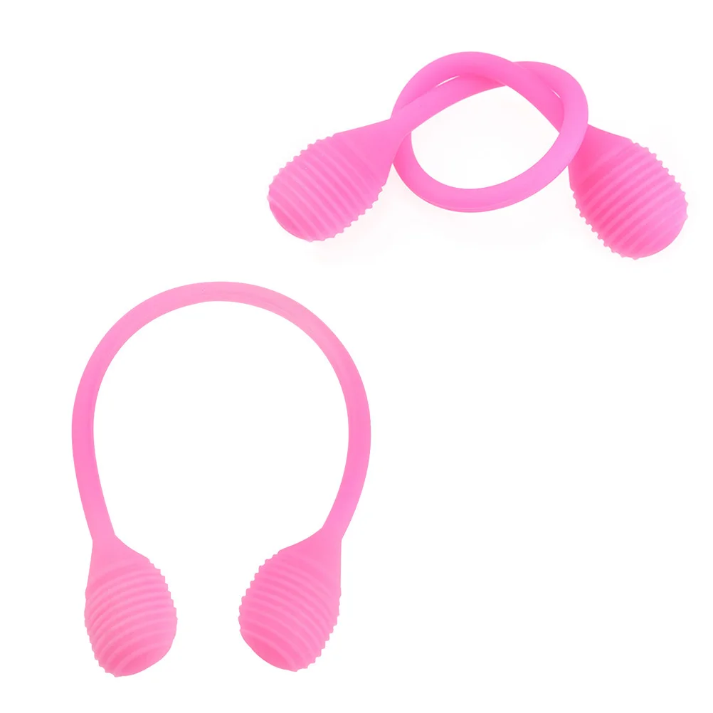 

1pc Silicone Resistance Bands For Strength Training Lightweight Fitness Expander Yoga Exercise Pull Rope For Women Men Pink