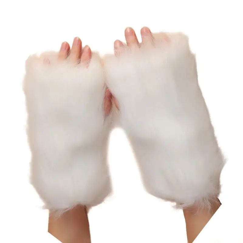 31BF Soft Plush Thermals Sleeve Covers Cold Weather Essential Stylish Outdoor Accessory