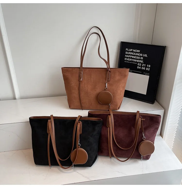 

Минималистичная женская большая сумка, Новое поступление - нишевый дизайн, сплошной цвет, большая вместительная сумка через плечо/сумка, стильный пригородный выбор