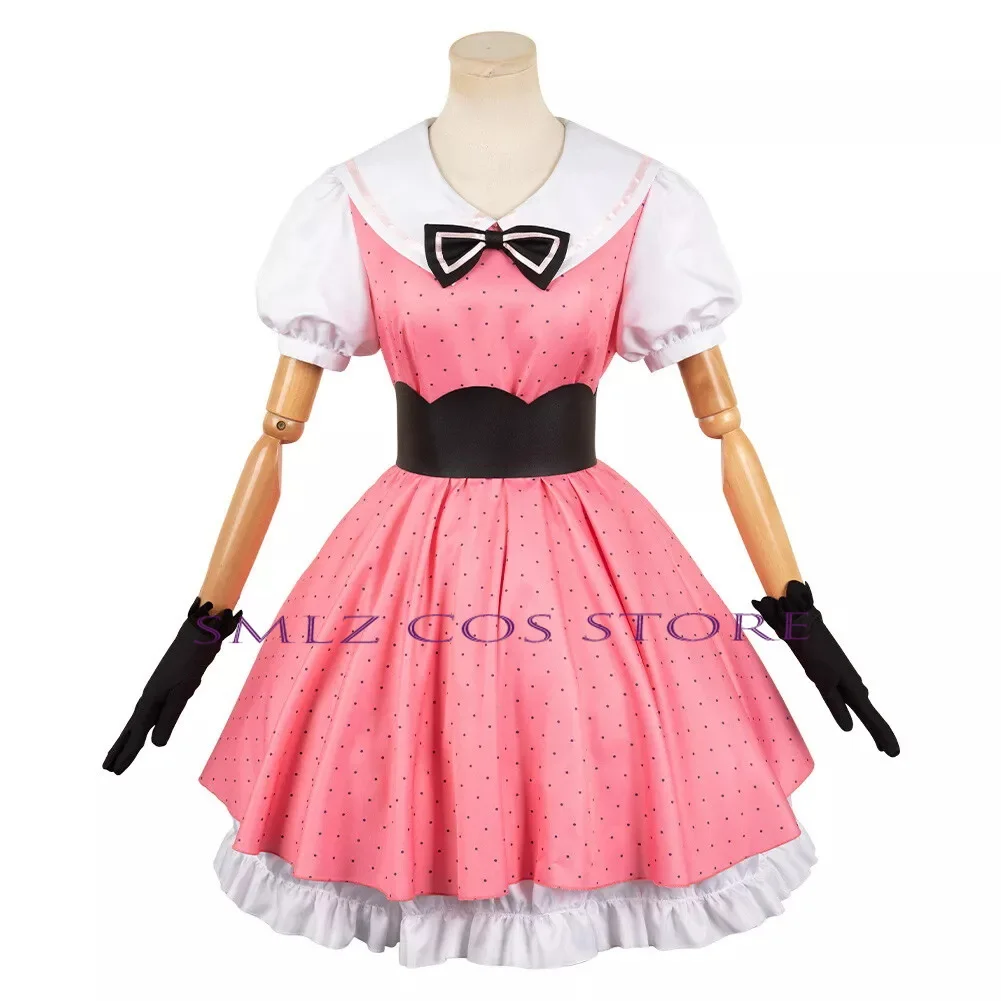 Sezon 2. OSHI NO KO Cosplay Anime Hoshino Ai Kostium pokojówki Kana Stage Lovely Uniform Hat Wig Suit Outfit for Woman