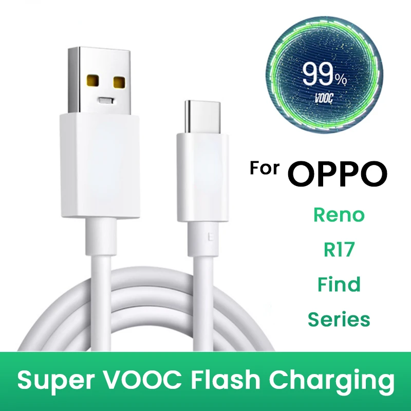 EU/US Plug 33W Supervooc2.0 Fast Charger 11V 3A  Adapter USB Type C Cable For OPPO Find N A96 Reno7 SE Realme GT 5G ViVO X60