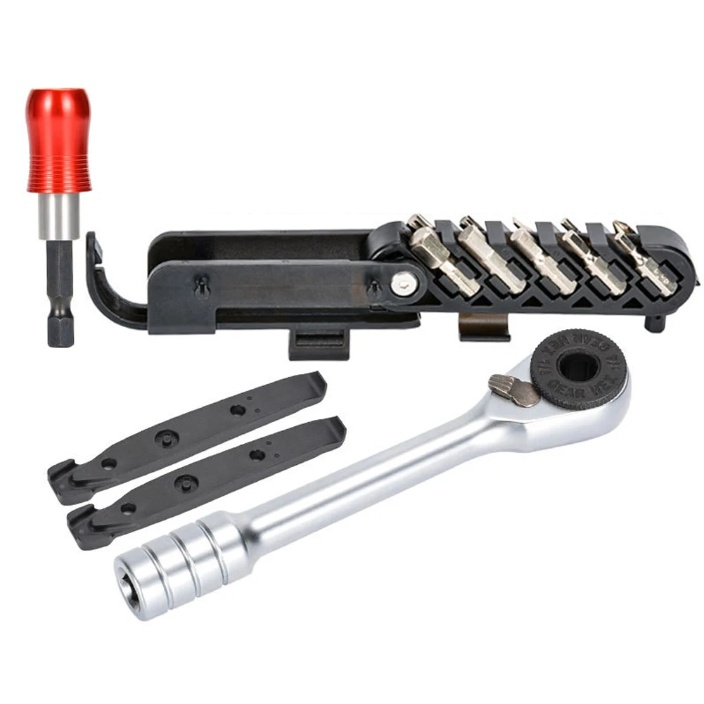 Ratsche Multi Funktion Reparatur Werkzeuge Set Quick Release Multifunktionale Ratsche Werkzeug Set Radfahren Zubehör
