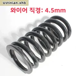 2Pcs Wire Diameter 4.5mm, Spring Steel Return Compression Spring, Outer Diameter 25-48mm, length 30mm-150mm,Support Customizatio