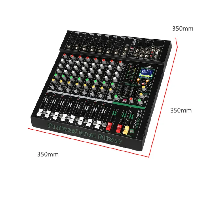 XTUGA جديد 6 8 قنوات تعديل توازن واحد مكون من 5 قطع مع كلمات الأغنية تعرض شاشة LCD الديناميكية قالب تايوان النقي #4