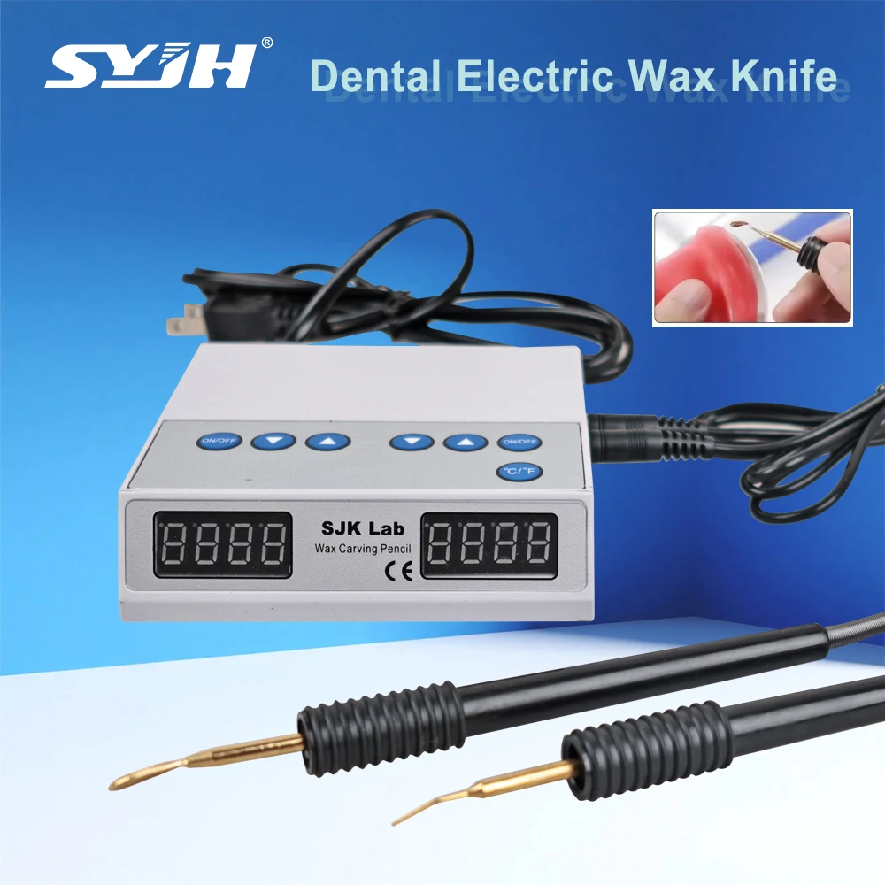 

SYJH Dental Ultra-thin Electric Wax Engraving Machine Double Carving Pen Knife Electric Wax Caring Kit For Dental Lab