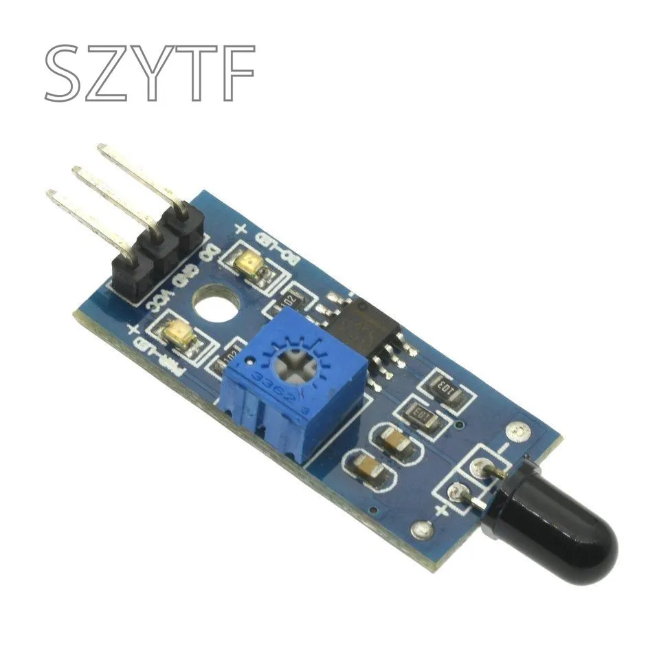 LM393 4Pin 3Pin IR Flame Detection Sensor Module Fire Detector Infrared Receiver Module For Diy Kit