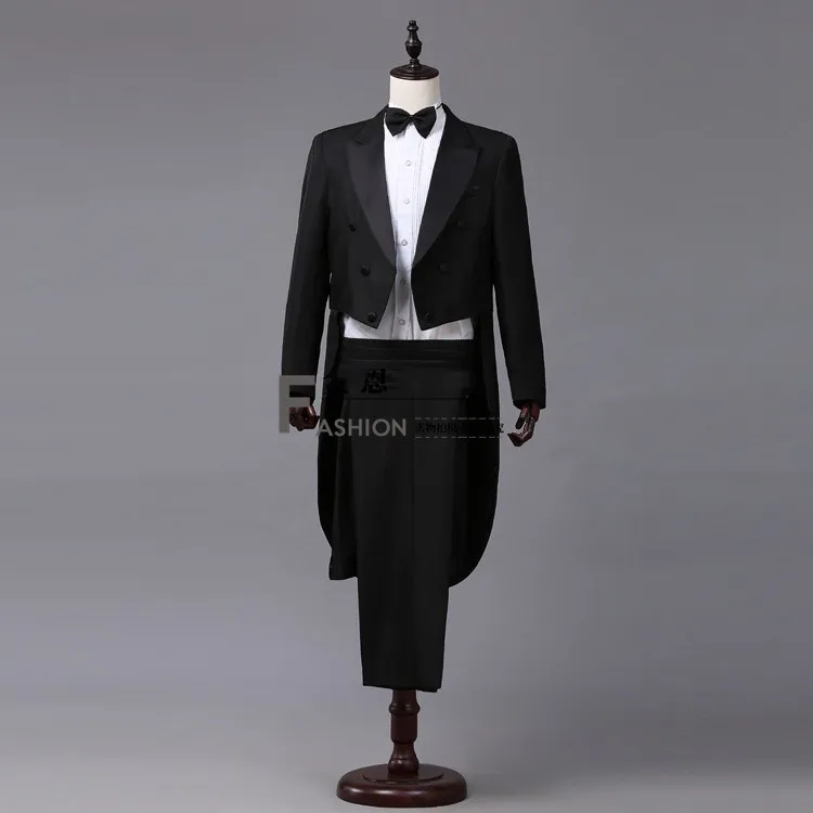 Ensemble de costumes de smoking classiques pour hommes, manteau formel Vintage, veste de smoking Sli