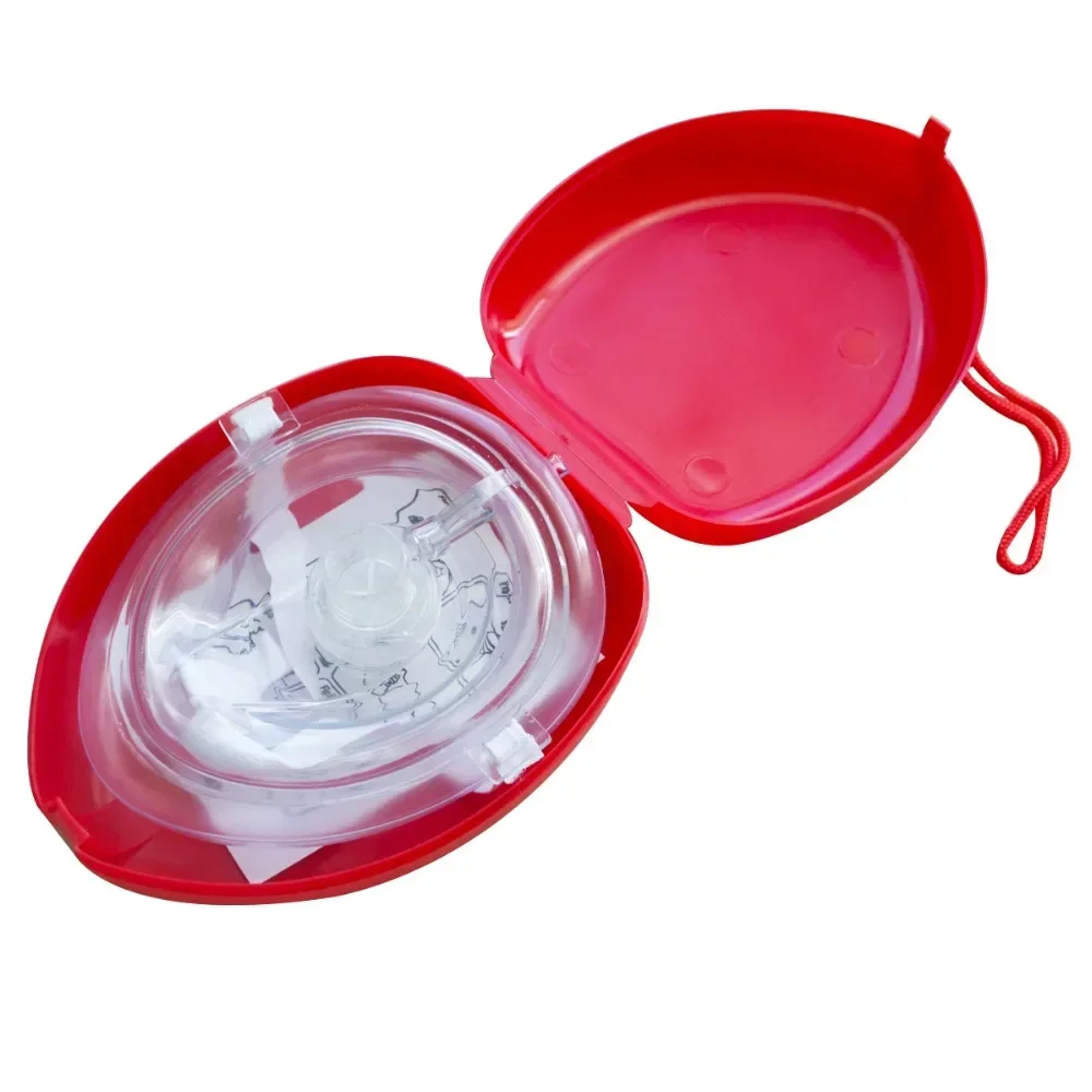 Big Cpr Box Face Mask With One Way Valve Outdoor First Aid Heart  Rescue Mouth to Mouth Breathing Emergency CPR Resuscitator