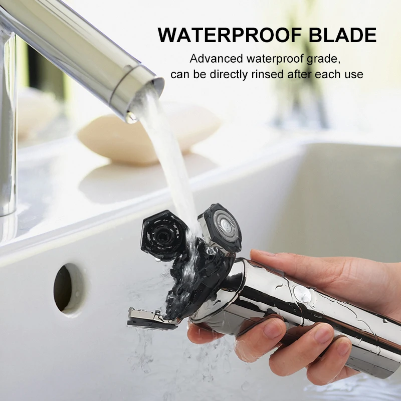 S3000 Electric Shaver Wireless Use 4D Electric Razor Men USB Rechargeable Men's Shaving Machine Waterproof With Charging Base