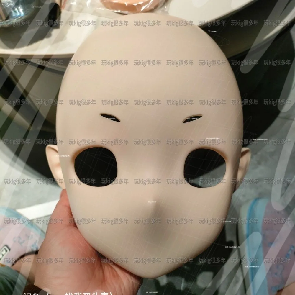 BJD Doll Mask Big Face Girl Human Mask Resin Material Human Face Mask DIY Accessories Doll Face No Makeup Doll Toys