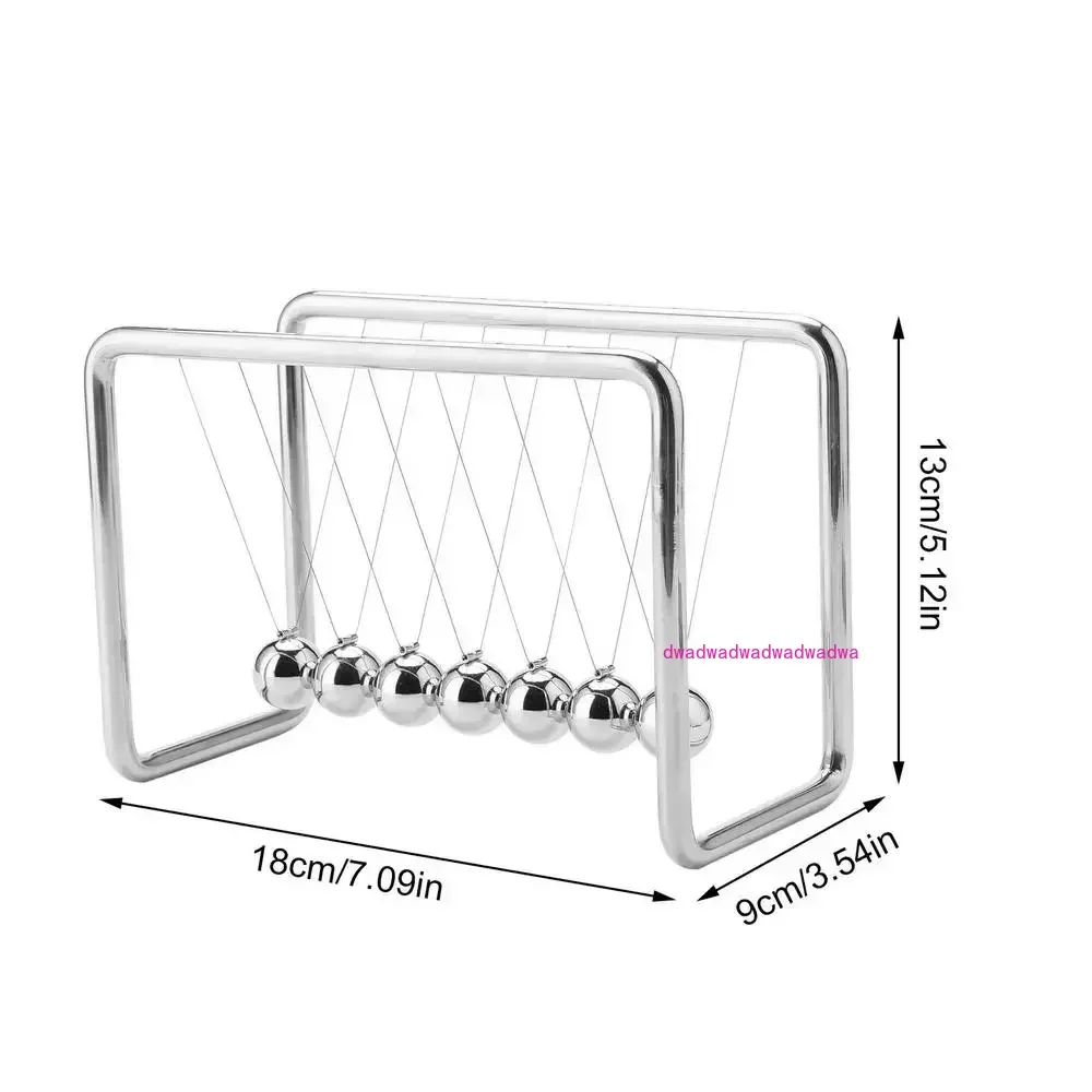 

Ornament Science Pendulum Decoration for Home Office Newtons Cradle Balance Balls Calm Down Fidgets Kit Balancing Motion