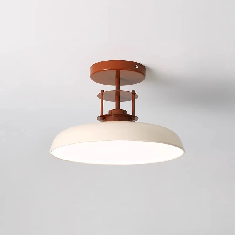 French Cream Wind Ceiling Lights Simple and Creative Bedroom Living Room Study Dining Room Corridor Retro LED Ceiling Lamps