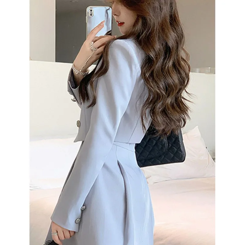 Salt Series Small Fragrant Fashion Women's Spring And Summer Short Suit Coat High Waist Skirt Two-piece Set Outfits For Women