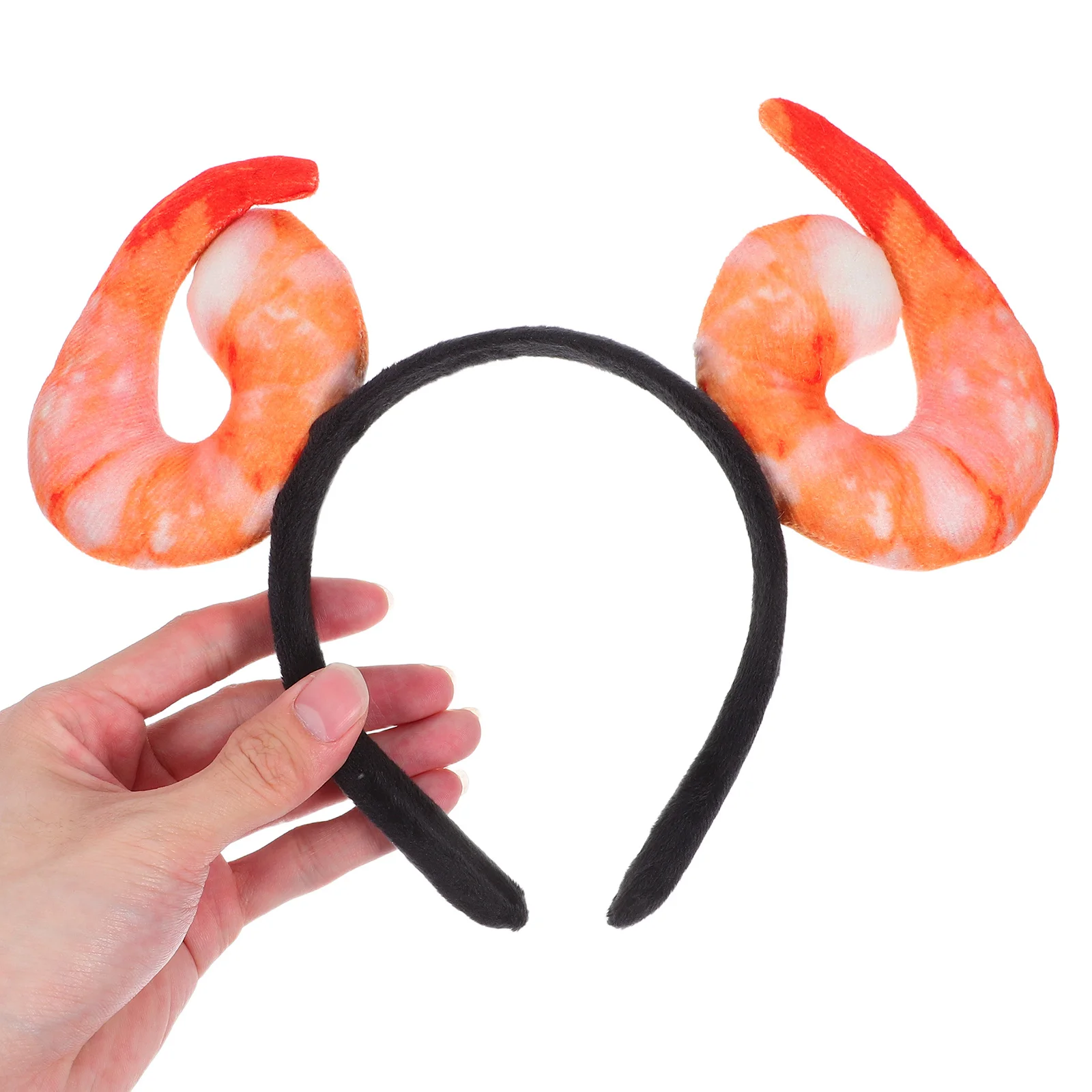 

Realistic Shrimp Headband Creative Sea Animal Hair Hoop Novelty Costume Party Hair Accessories Fun Food Inspired Headpiece