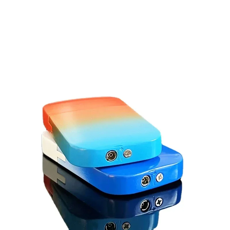 جديد يند برهان المعادن قوس قزح أخف الأحمر لهب التوربينات البيوتان نفخ ولاعة السجائر اكسسوارات هدايا عالية الجمال #5