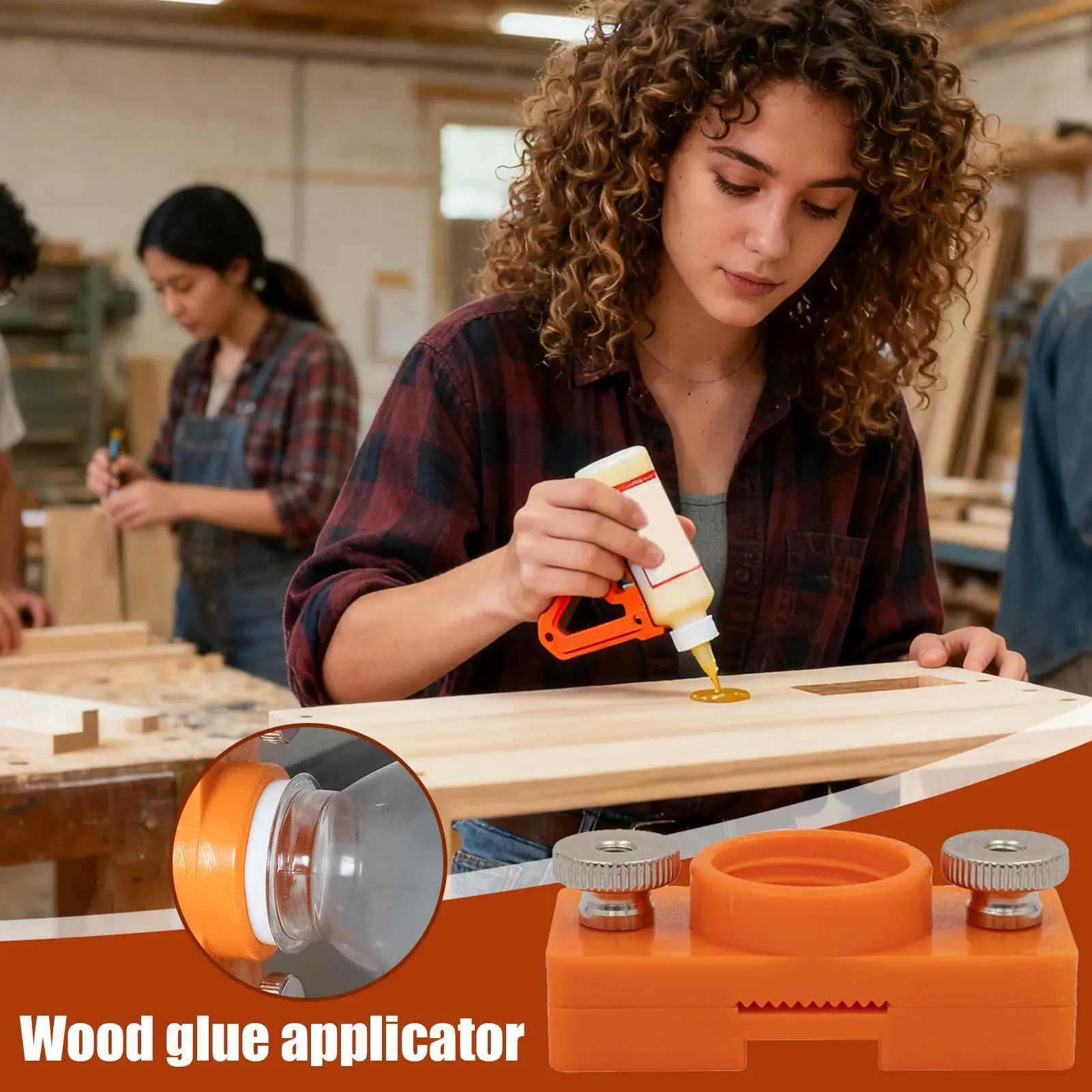 Wood Glue Applicator Banding Edge Adhesive Despenser Edge Banding Glue Applicator for Woodworking Outdoor Repair Crafts
