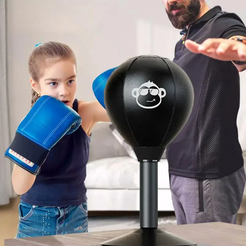 Punching Bag Desktop Punching Bag Stress Buster With Suction Cup Desk Table Boxing Punch Ball Suction Cup Reduce Tension Toys