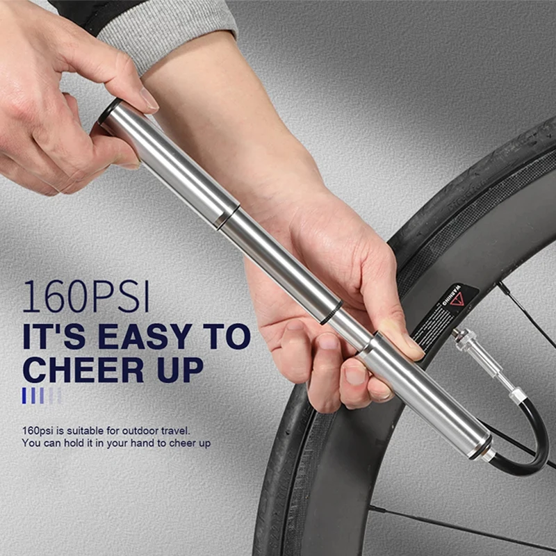 ENLEE Bicycle Pump Portable Pump US-French Mouth Universal Road Bike Mountain Bike Inflatable Riding Equipment