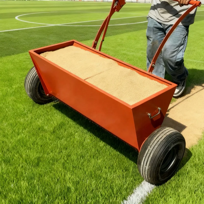 ALLTOP TURF & Dropper Machine For Spreading Infill(Sand And Rubber Granules) On Artificial Grass Working Width 100Cm