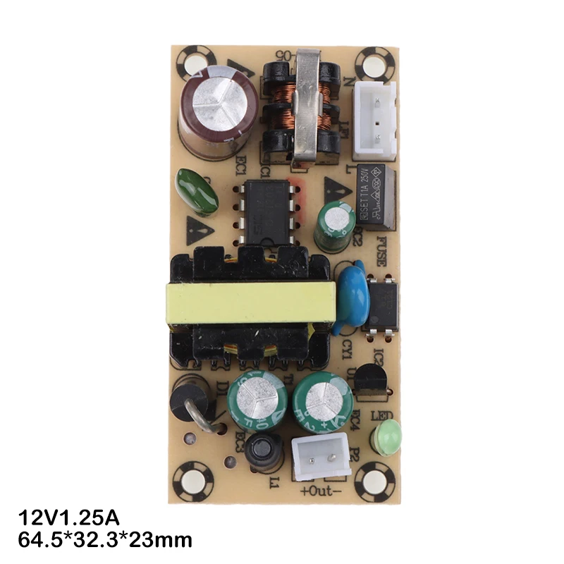 Imagem -06 - Módulo de Alimentação de Comutação Circuito Bare ac dc 5v 3a 9v 12v 15v 1a 1a 220v a 9v 12v 15v 1a Placa para Substituem Reparo 1pc Novo
